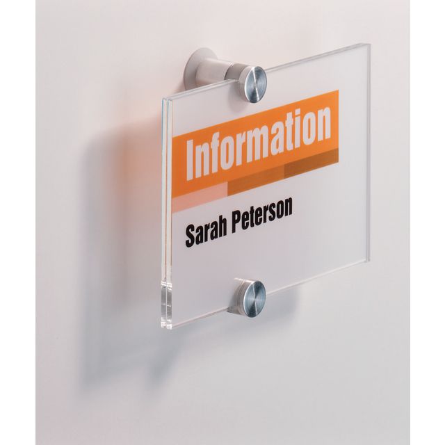 Dörrskylt Durable Crystal Sign 105x148mm