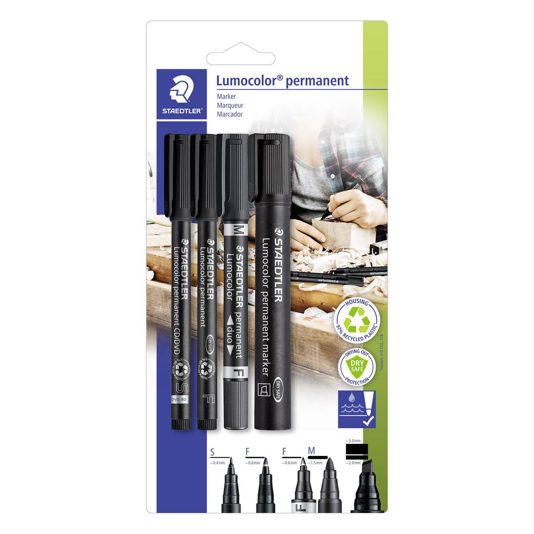 Universalpenna LUMOCOLOR P Mix set 4/fp