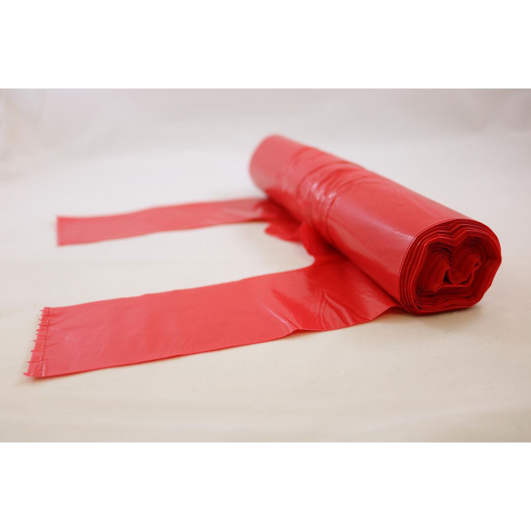 Papperskorgspåse opt 30L 35my röd 25/rl