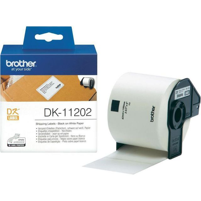 Etikett Brother DK11202 62x100mm 300/fp