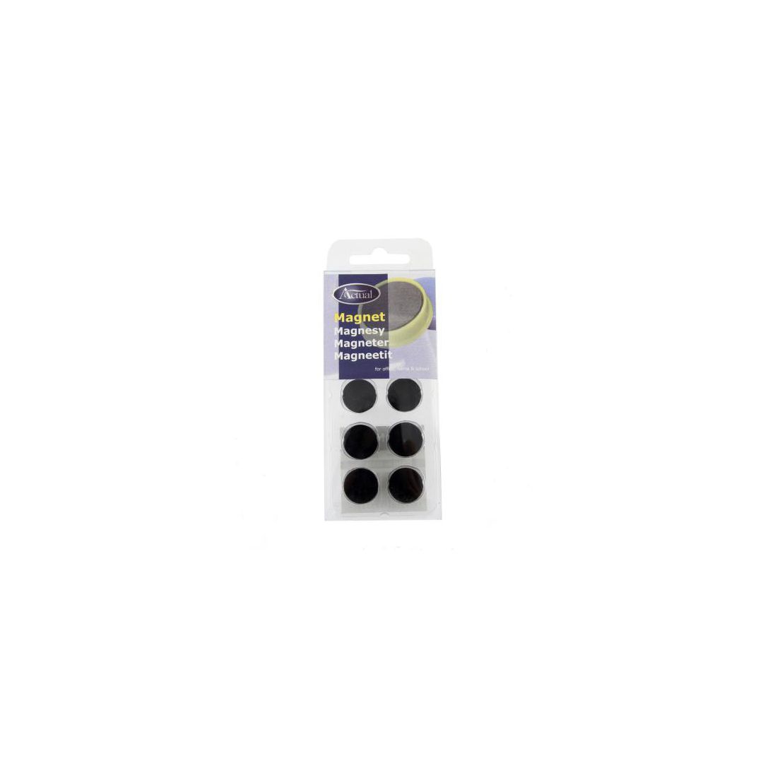 Magnetknappar Actual 16 mm svart 10/fp