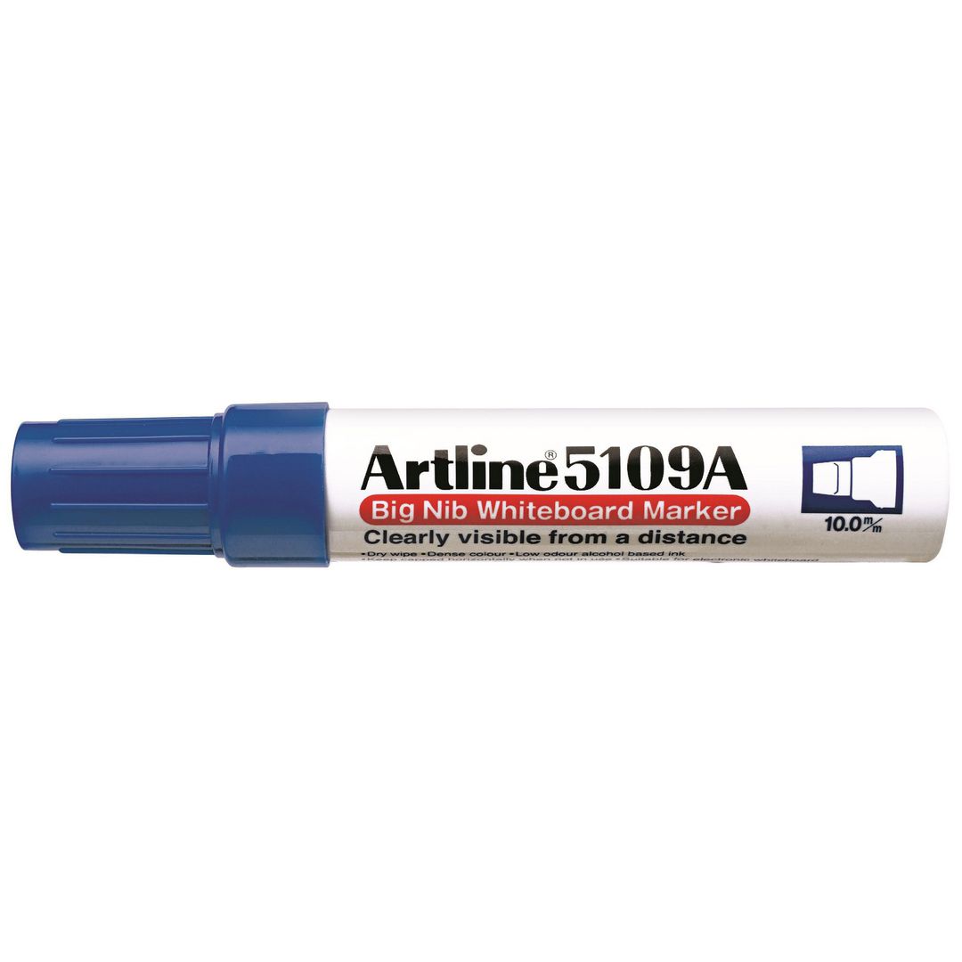 Whiteboardpenna Artline 5109A sned blå (6 pack)