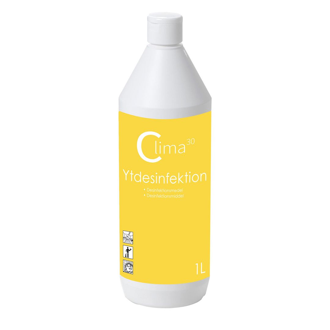 Ytdesinfektion CLIMA30 oparfymerad 1L