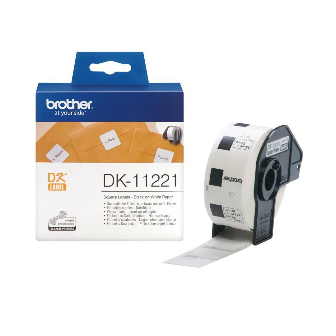 Etikett Brother DK11221 23x23mm 1000/fp