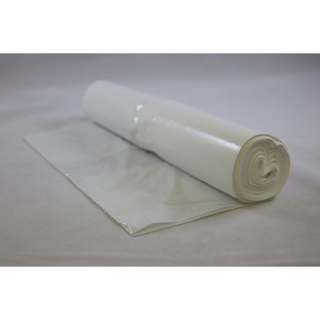 Papperskorgspåse LDPE 40L 18my vit 50/rl