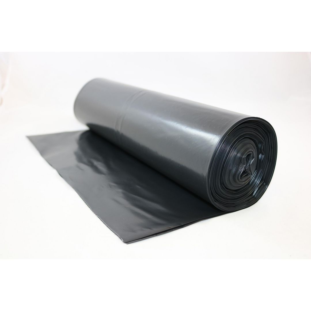 Plastsäck LD 160L 65my svart 25/rl