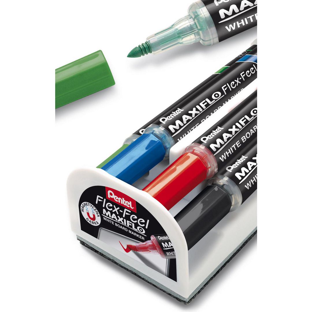 Whiteboardtorkare Pentel Flex ink 4 pen