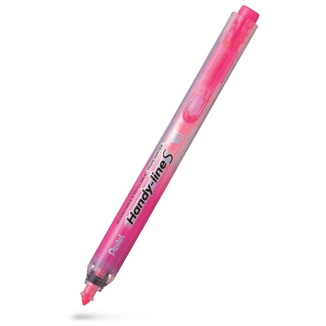 Överstrykningspenna Pentel Clicker rosa (12 pack)