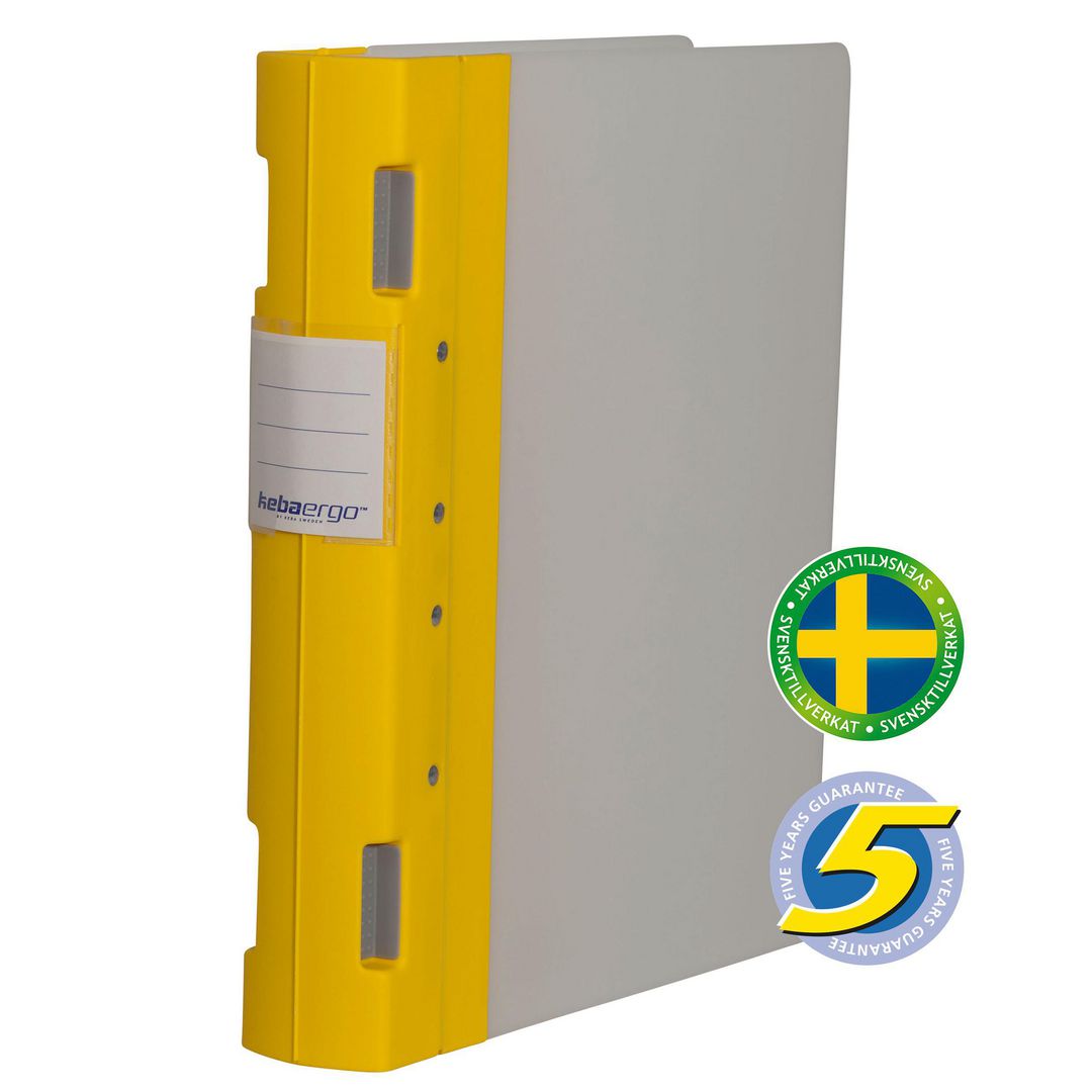 Gaffelpärm KebaErgo A4 55mm gul/neutral