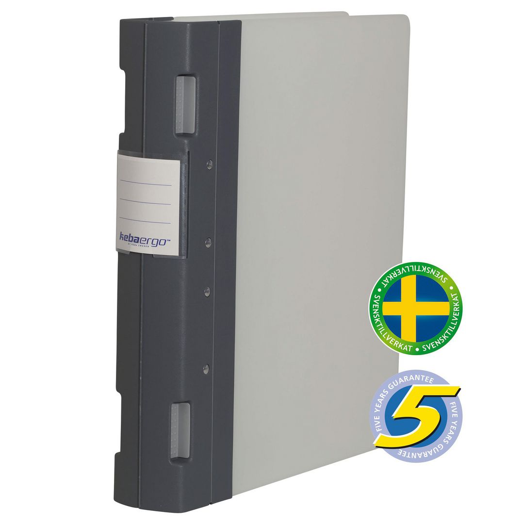 Gaffelpärm KebaErgo A4 55mm grafitgrå