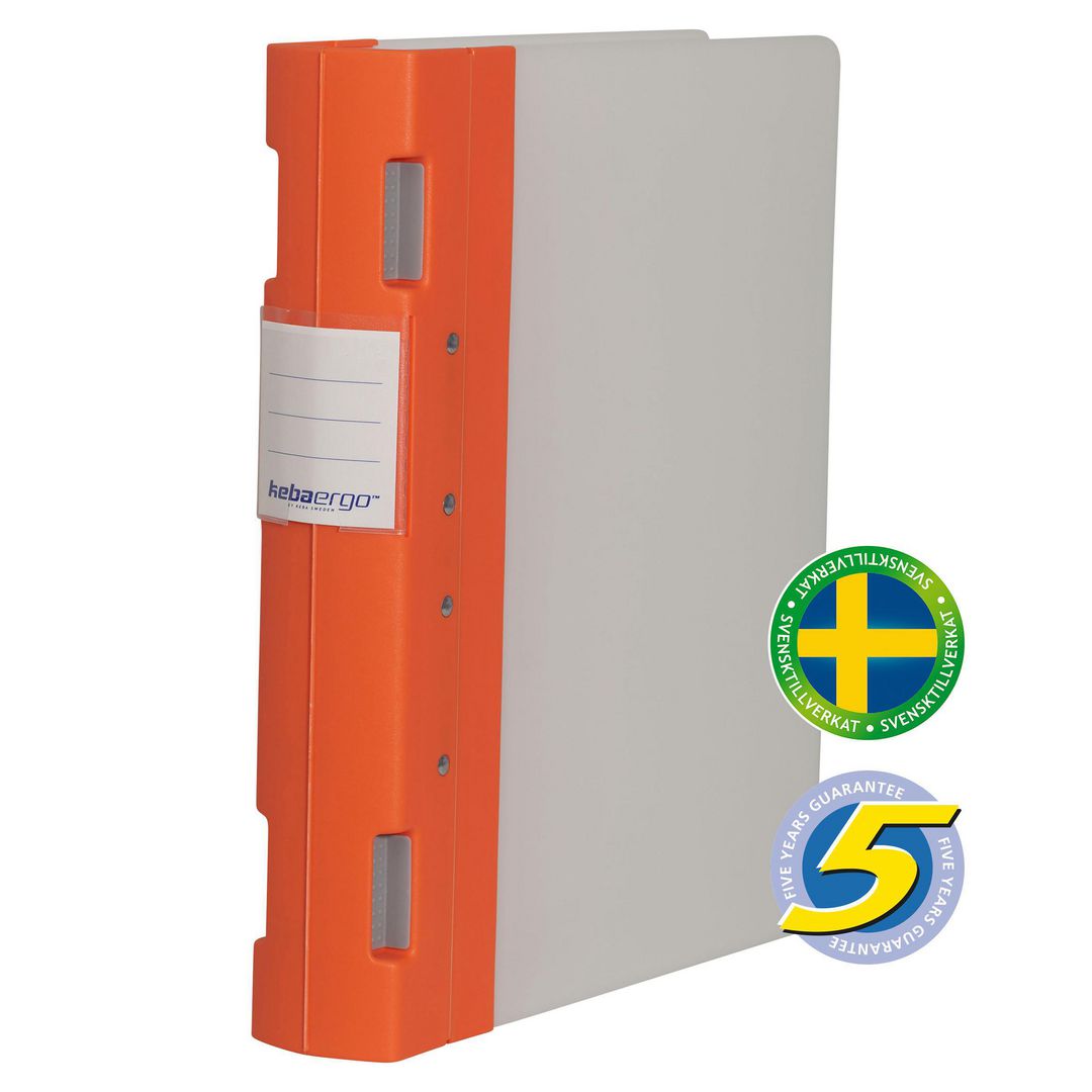 Gaffelpärm KebaErgo A4 55mm korall/neutr