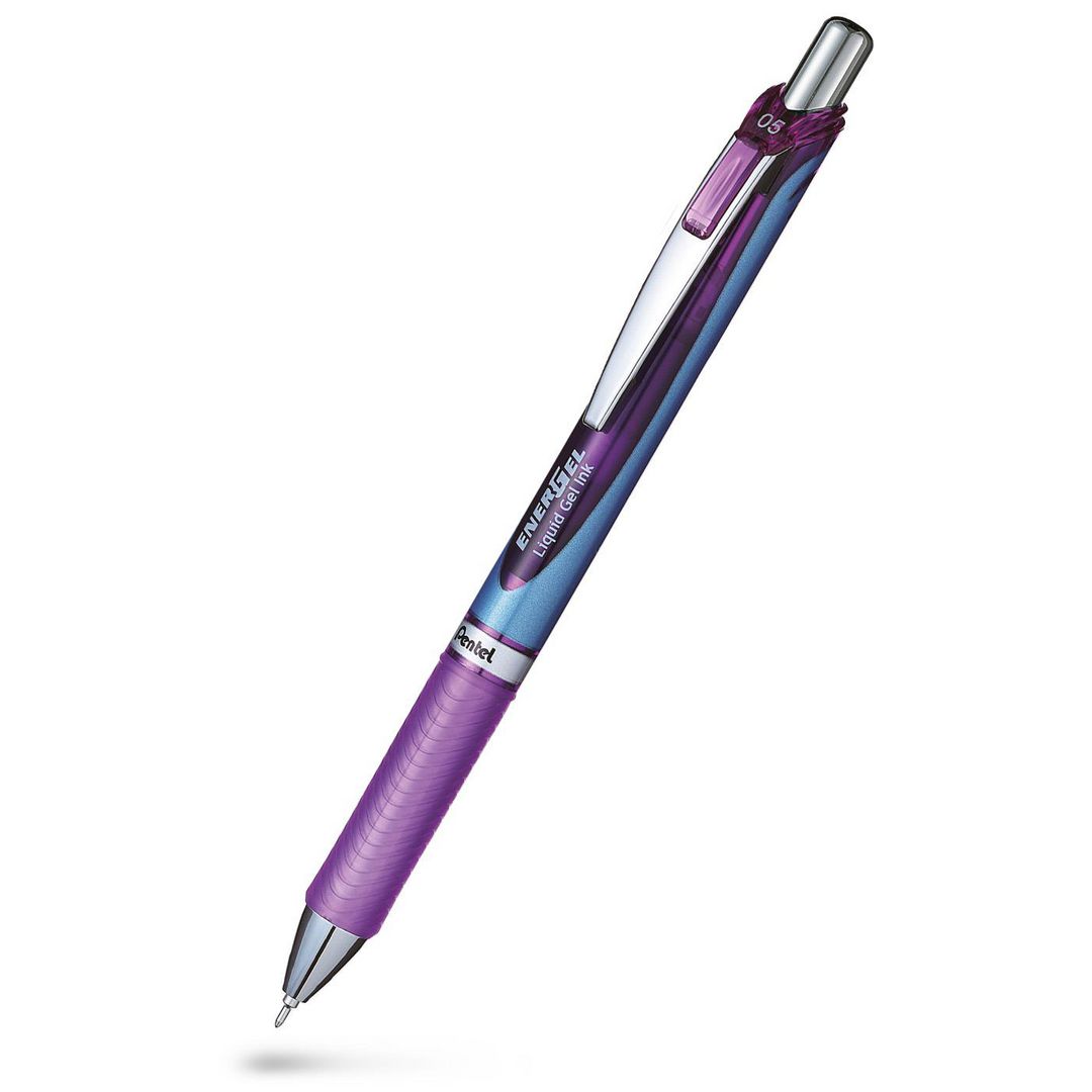 Gelpenna PENTEL EnerGel needle 0,5 viol (12 pack)