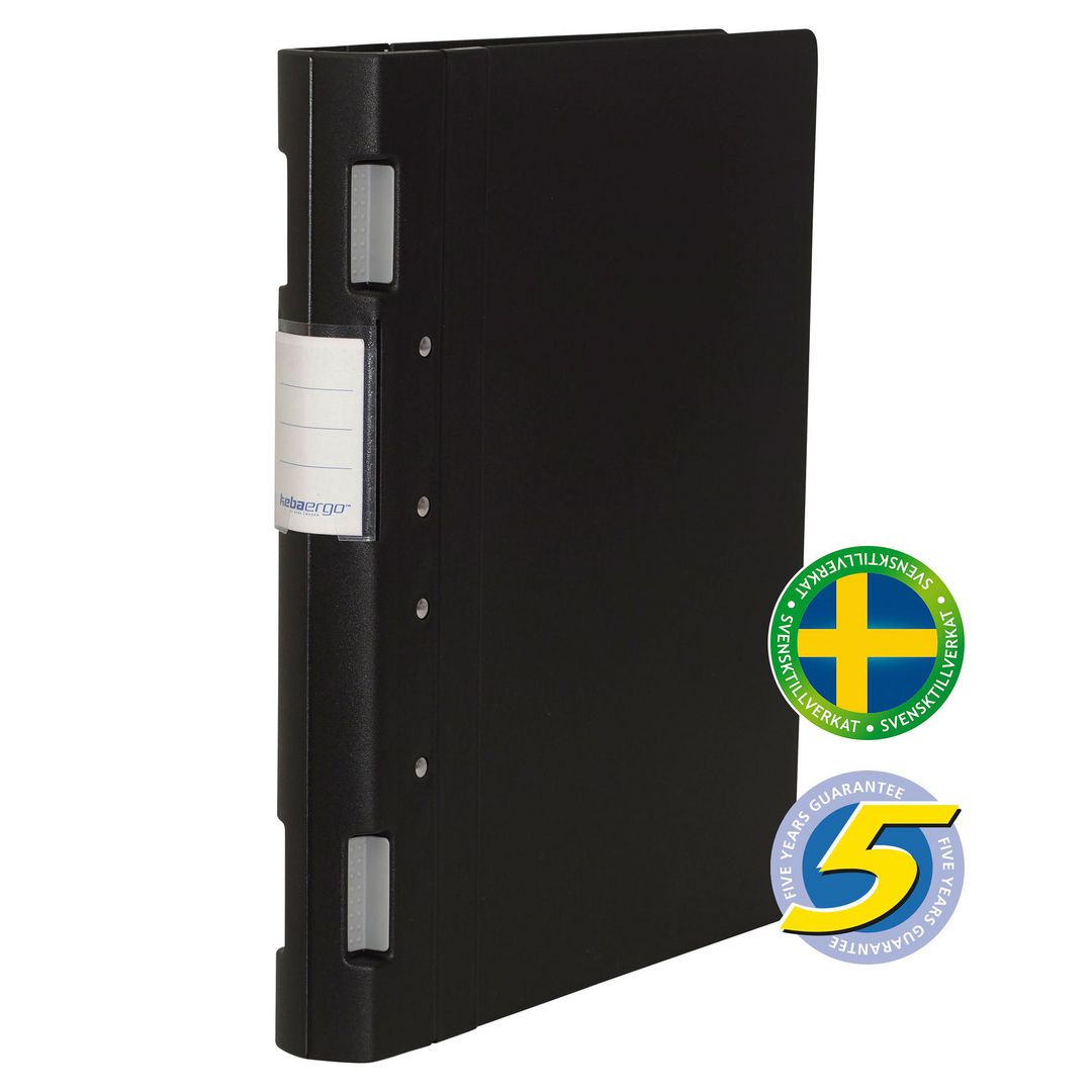 Gaffelpärm KebaErgo A4 40mm svart/svart