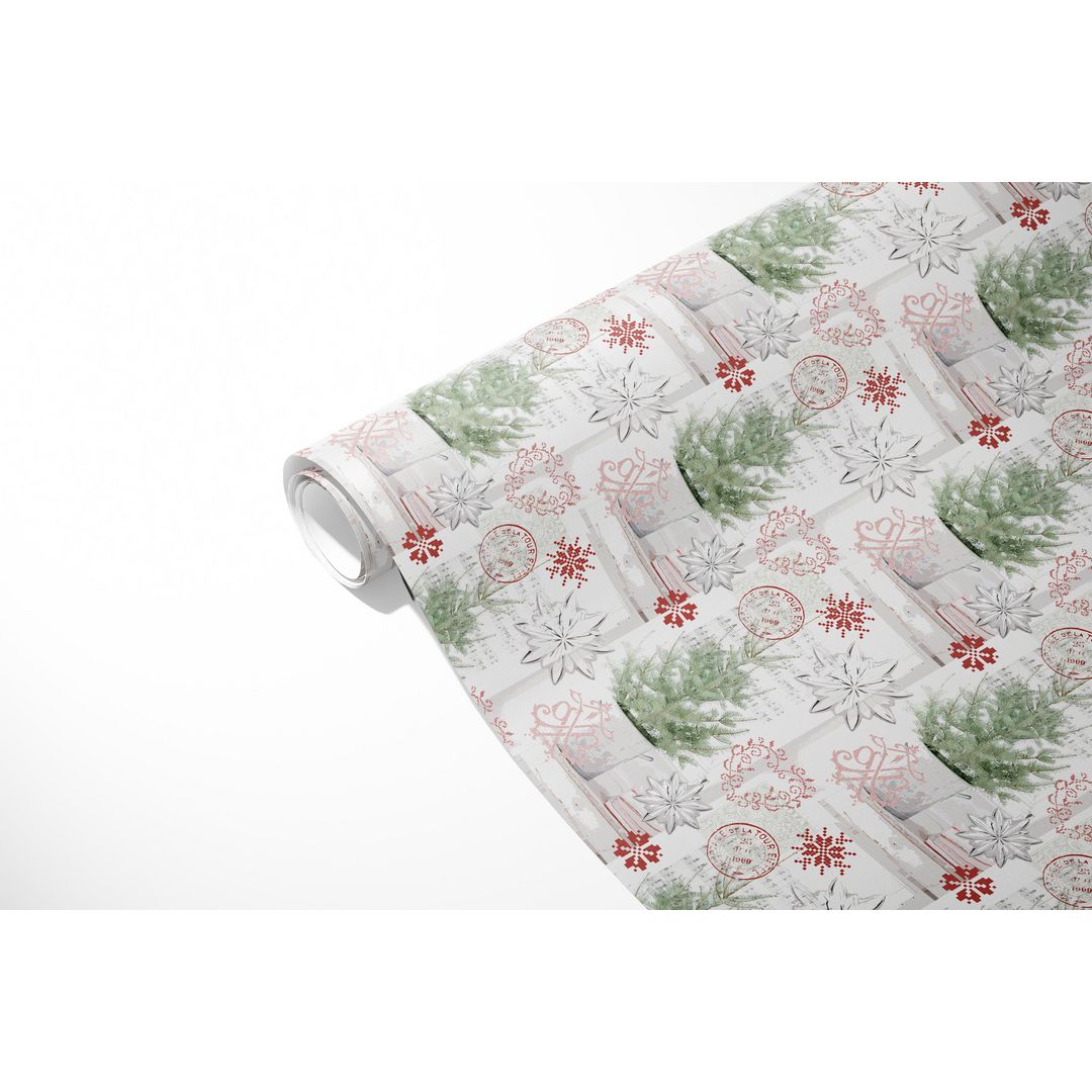 Julpapper 38cmx165m Pinetree