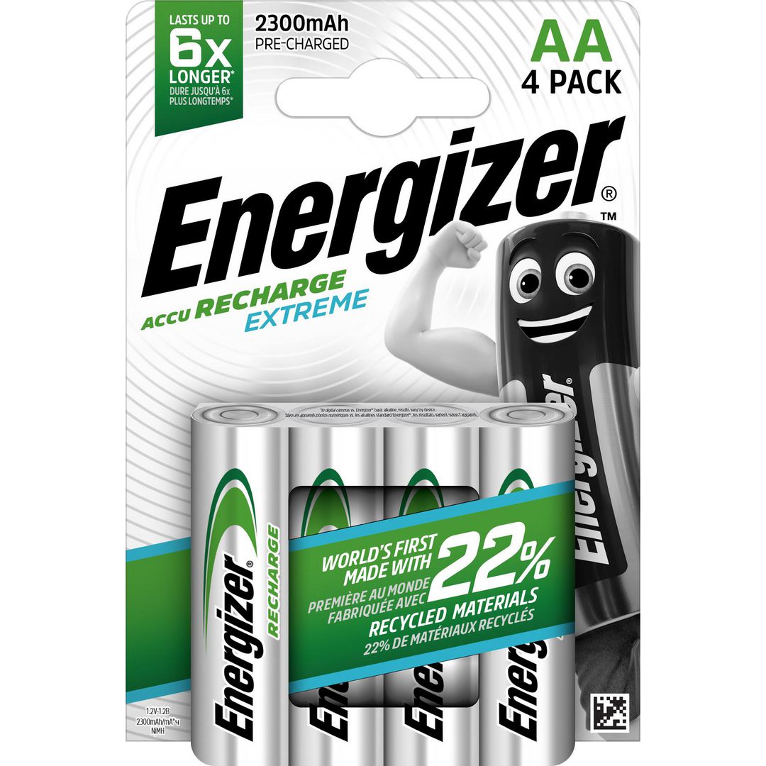 Batteri Laddbar ENERGIZER AA Extr. 4/fp