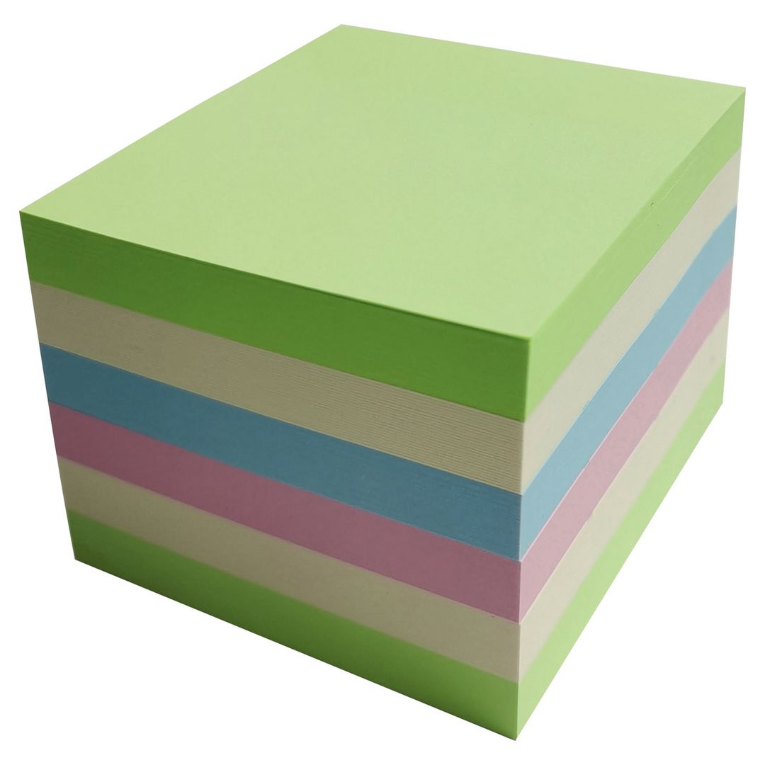 Notes LYRECO recycled 75x75mm sort. 6/fp