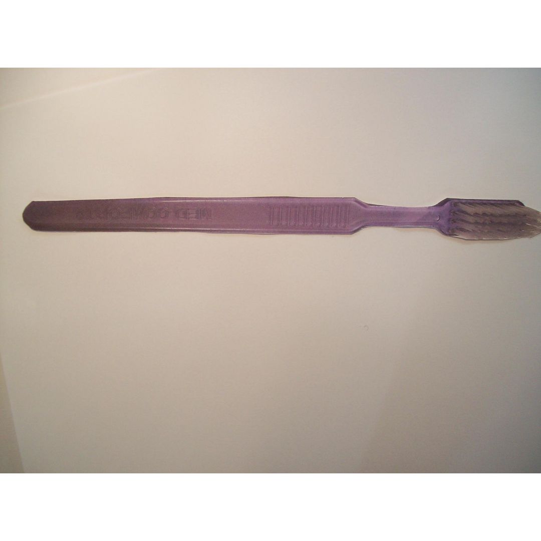 Tandborste engångs utan kräm lila 100/fp