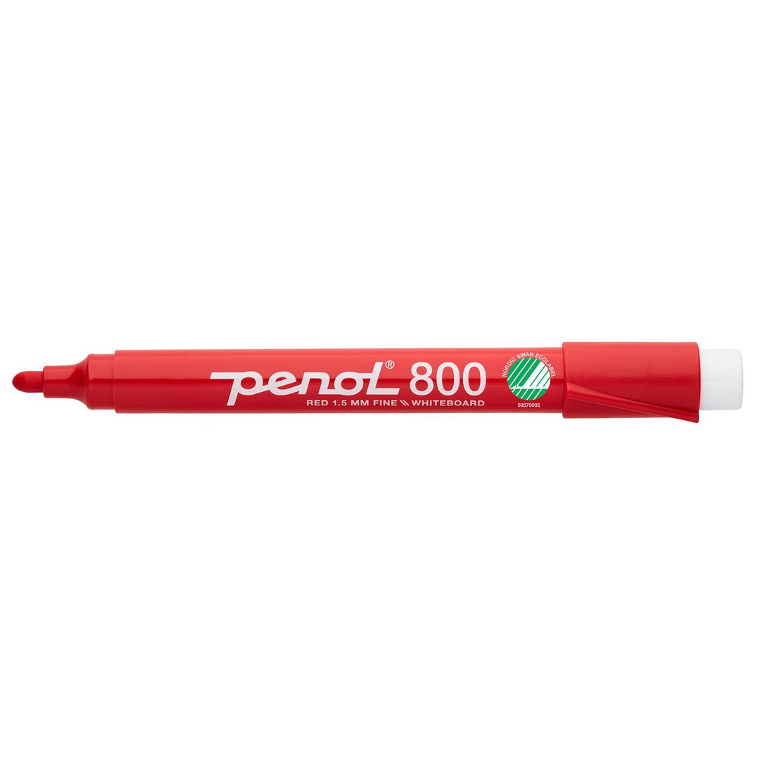 Whiteboardpenna PENOL 800 rund röd (10 pack)