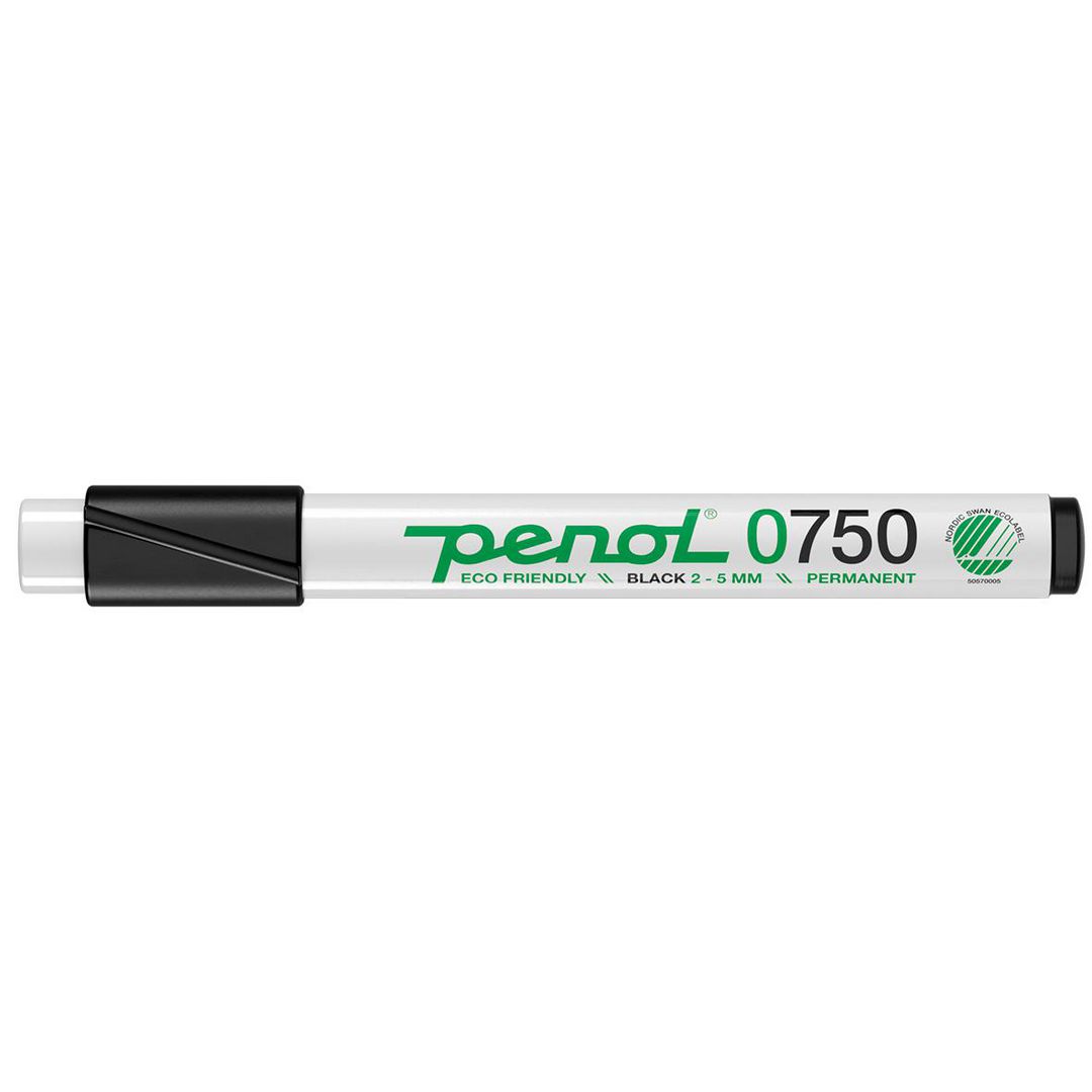 Märkpenna PENOL 0-750 perm 2-5mm svart