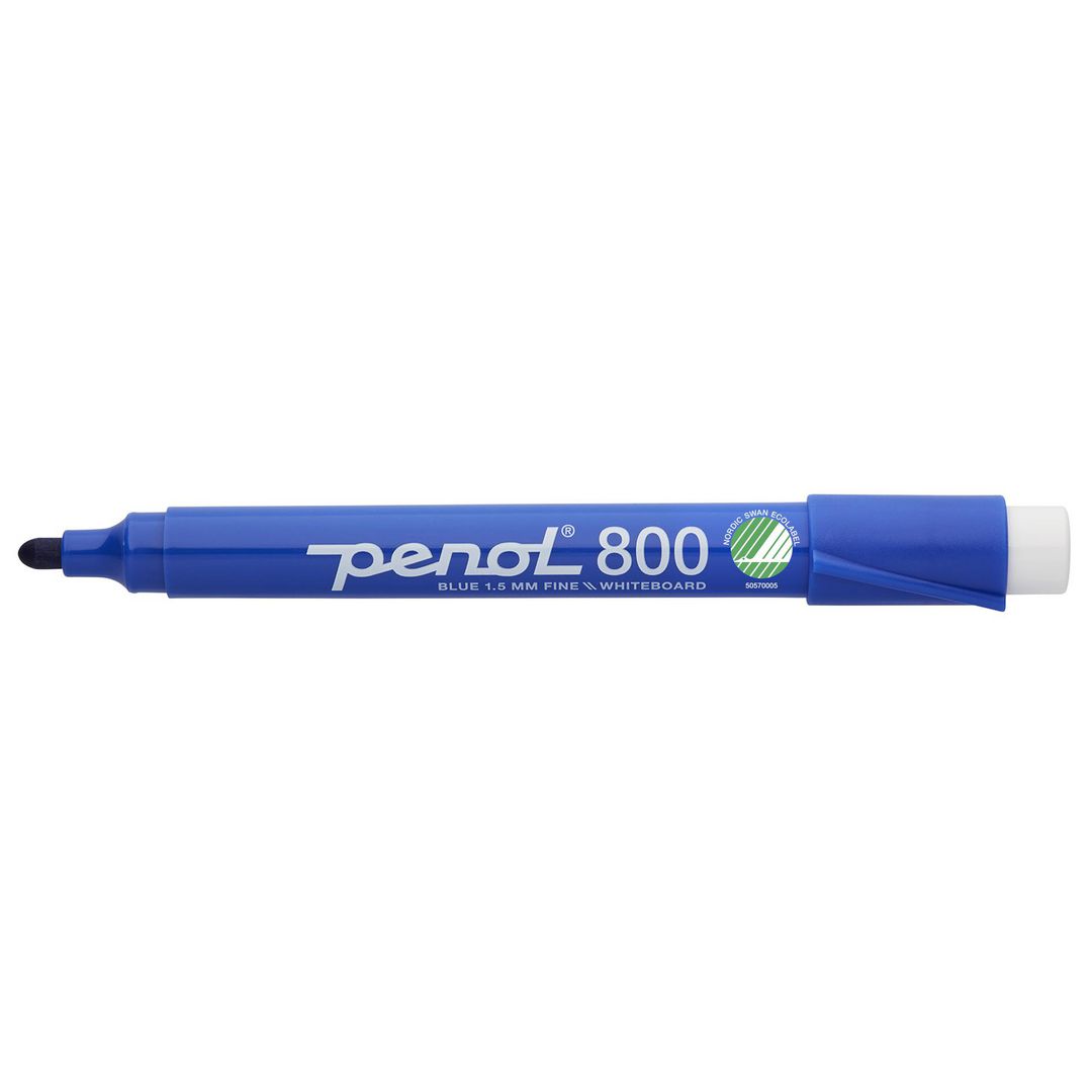 Whiteboardpenna PENOL 800 rund blå (10 pack)