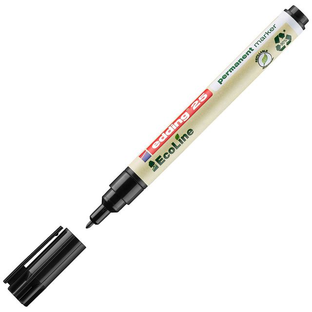 Märkpenna EDDING Ecoline 25 svart (10 pack)