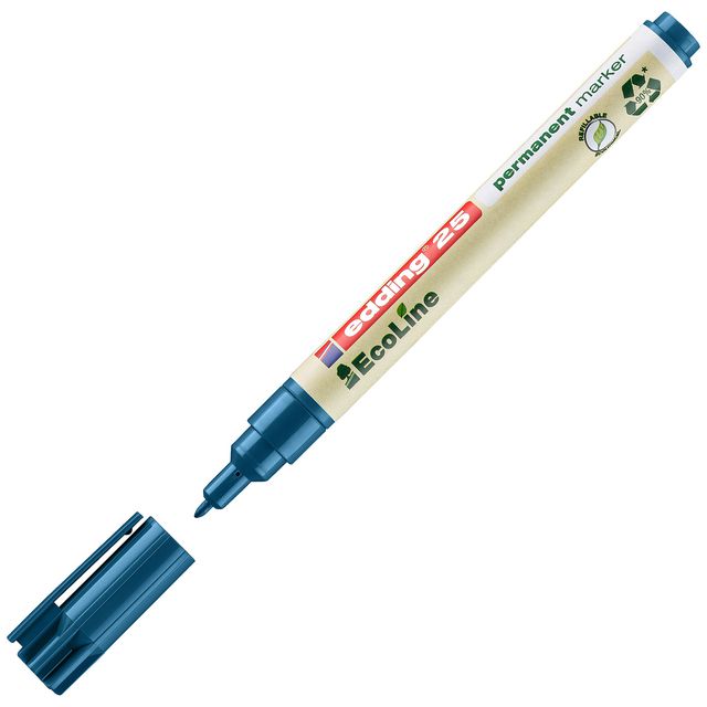 Märkpenna EDDING Ecoline 25 blå (10 pack)