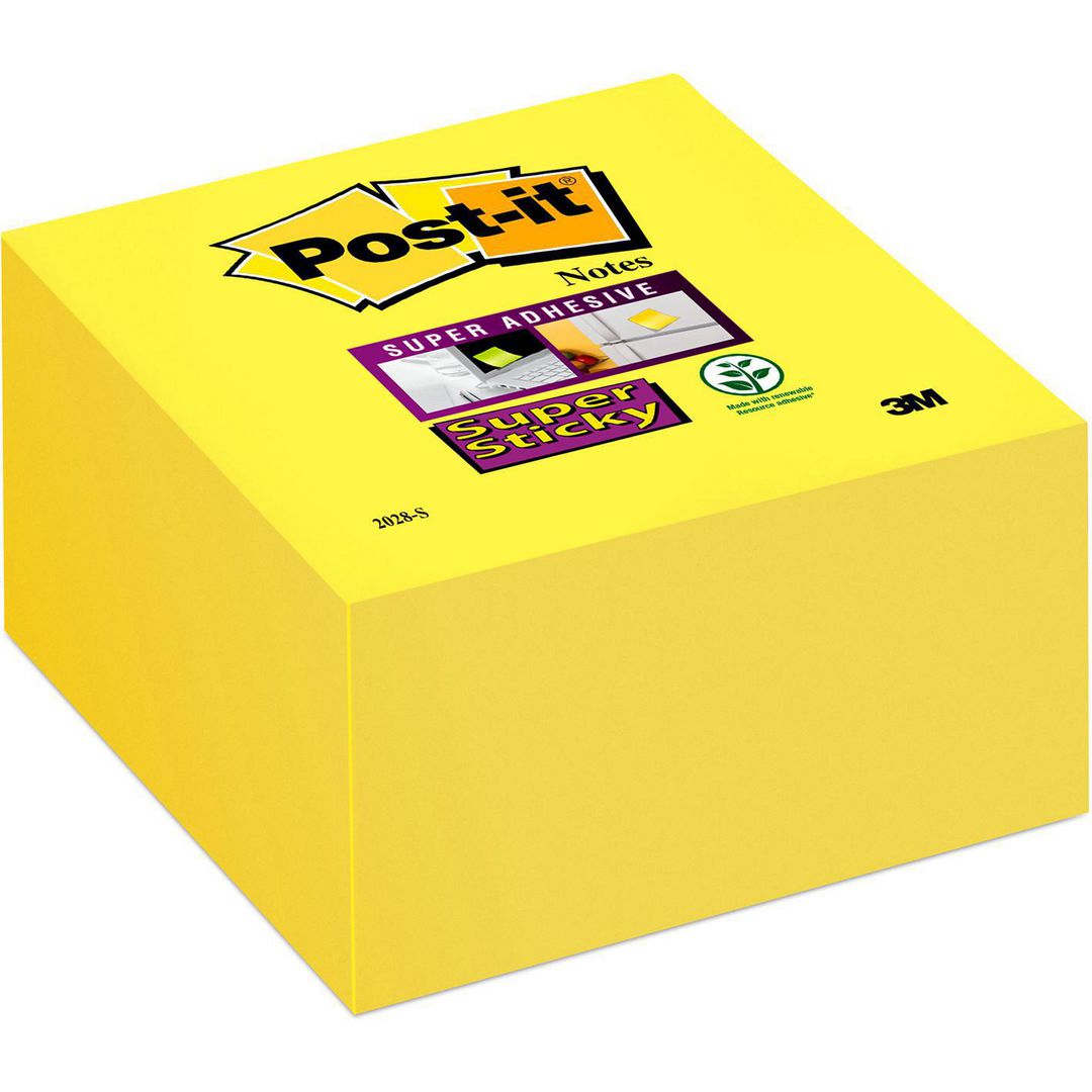 Notes Post-It SS kub 76x76mm gul