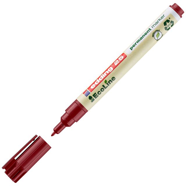 Märkpenna EDDING Ecoline 25 röd (10 pack)