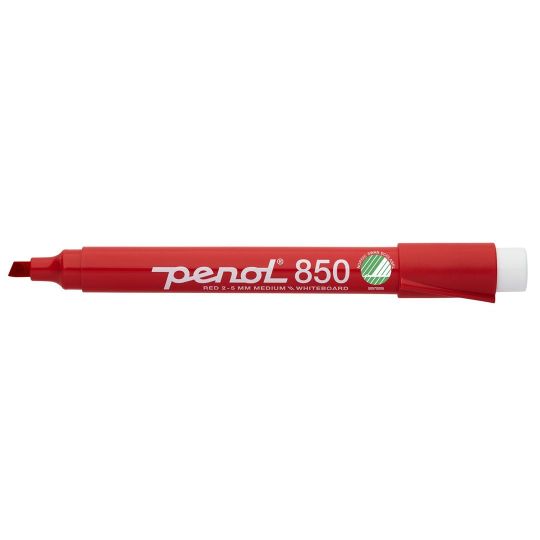 Whiteboardpenna PENOL 850 sned röd (10 pack)