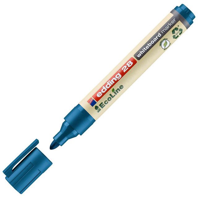 Whiteboardpenna Edding Eco 28 blå (10 pack)