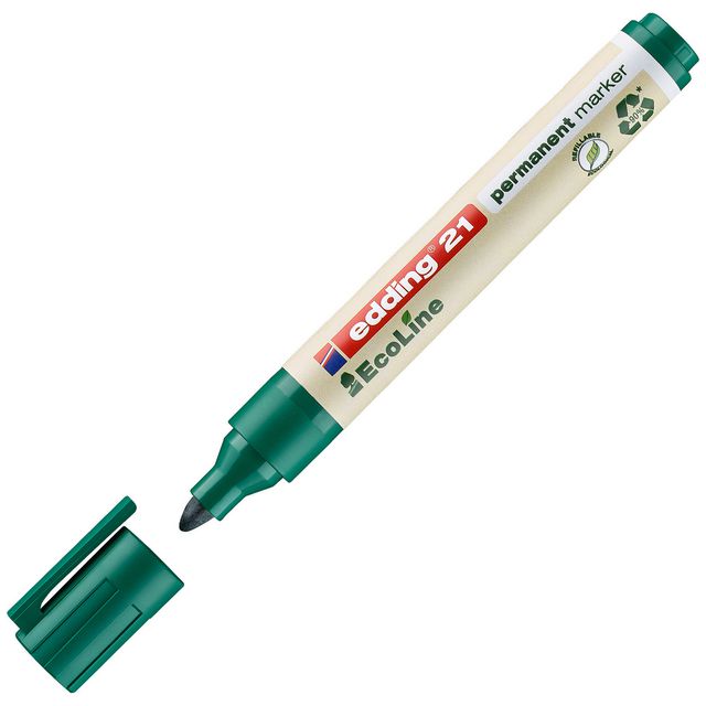 Märkpenna Edding Ecoline 21 grön (10 pack)