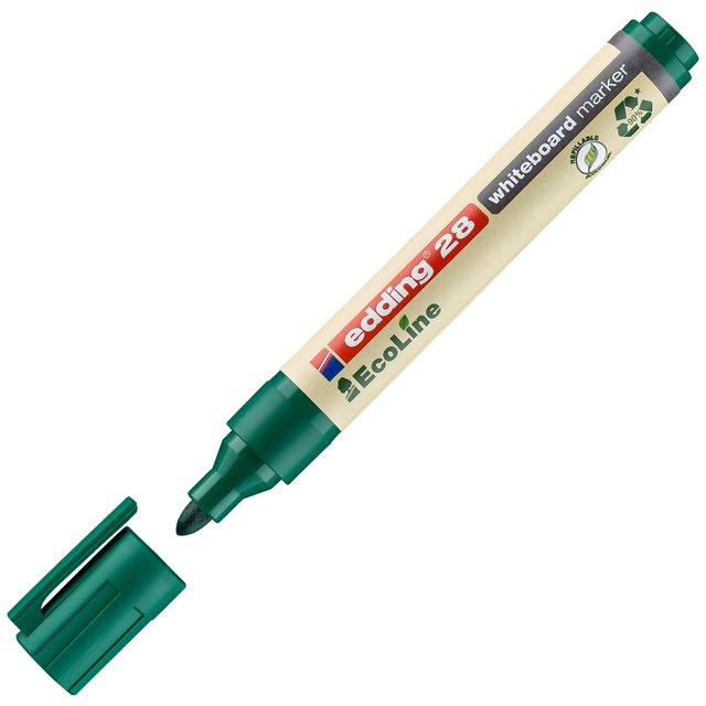 Whiteboardpenna Edding Eco 28 grön (10 pack)