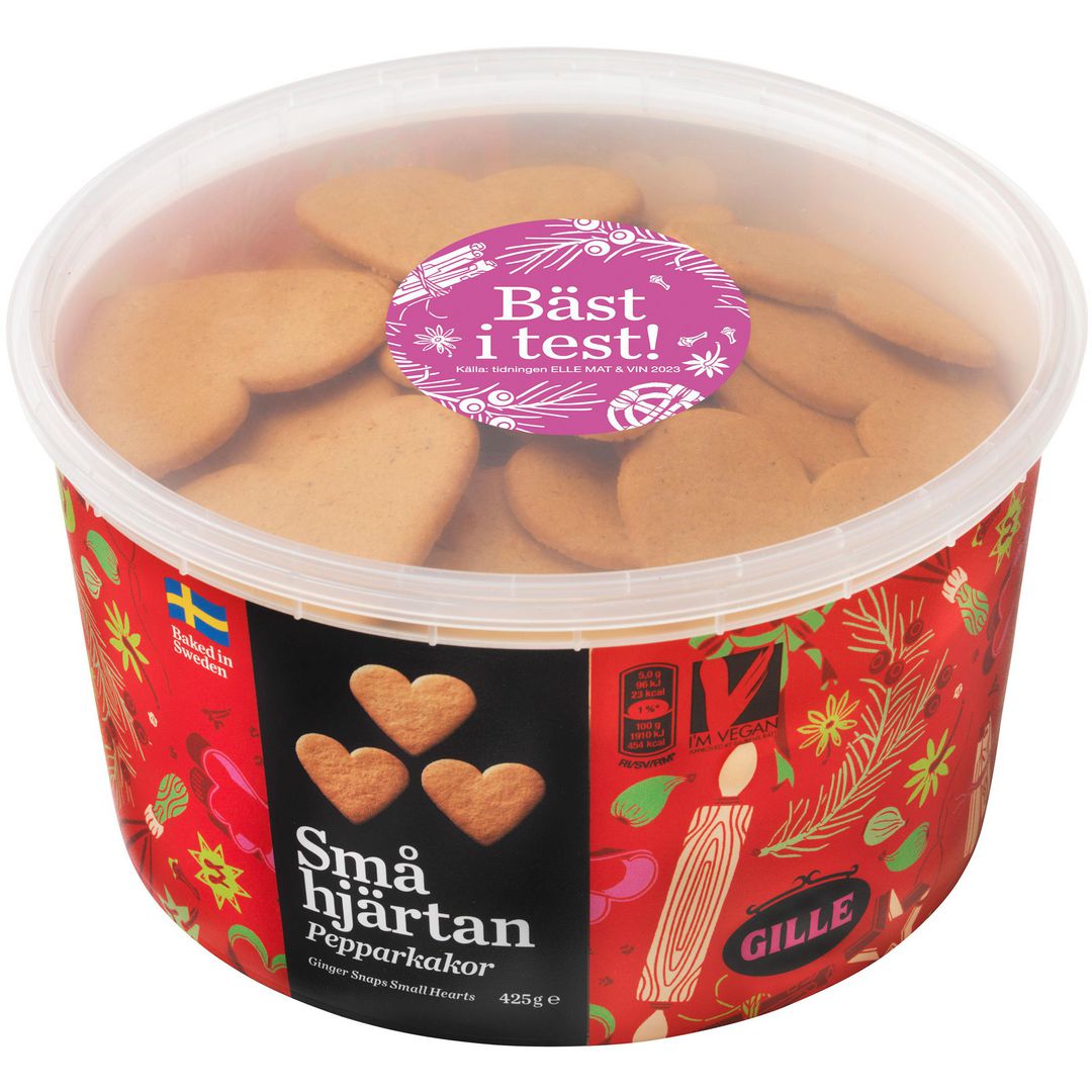 Pepparkakor GILLE Små Hjärtan 425g