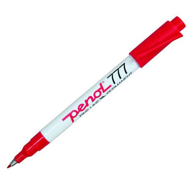Märkpenna PENOL 777 perm. 1mm röd