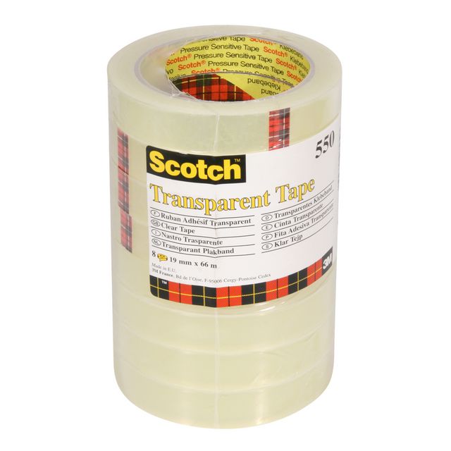 Kontorstejp Scotch 550 transp. 66mx19mm