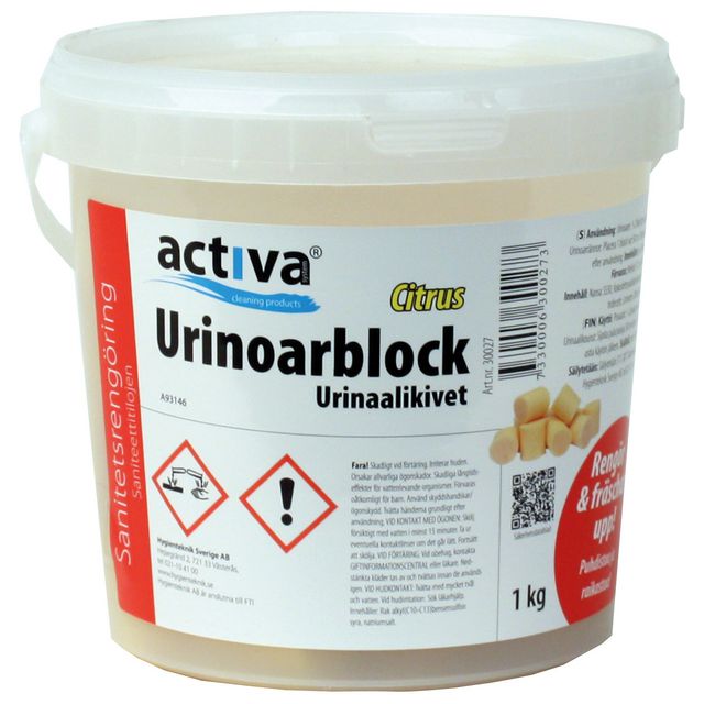 Urinoarblock ACTIVA Citron (ca 50st) 1kg