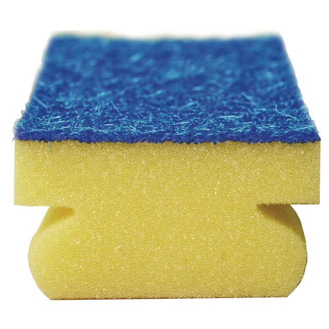 Rengöringssvamp med grepp 7,5x15cm blå