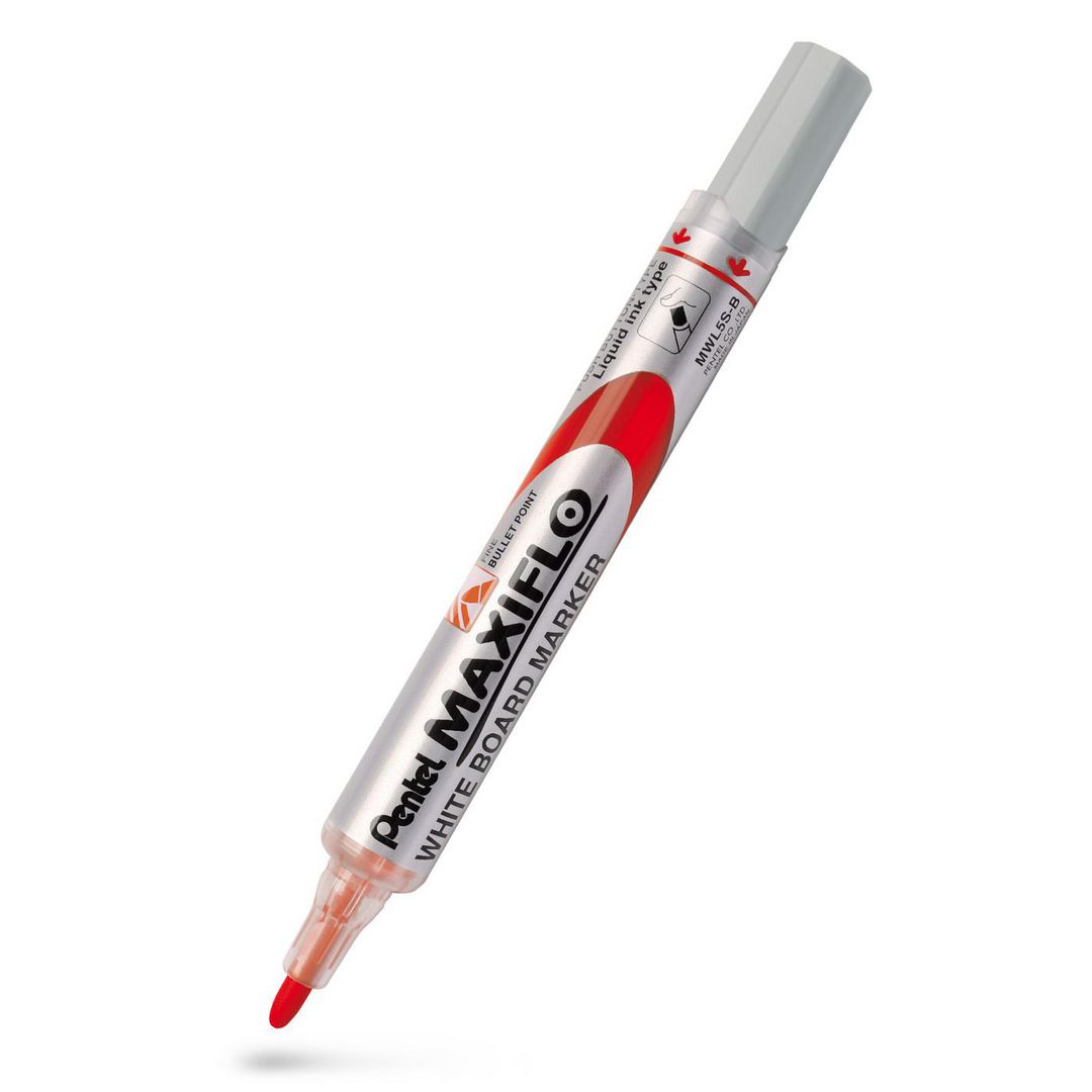 Whiteboardpenna Pentel Maxiflo 2mm röd (12 pack)
