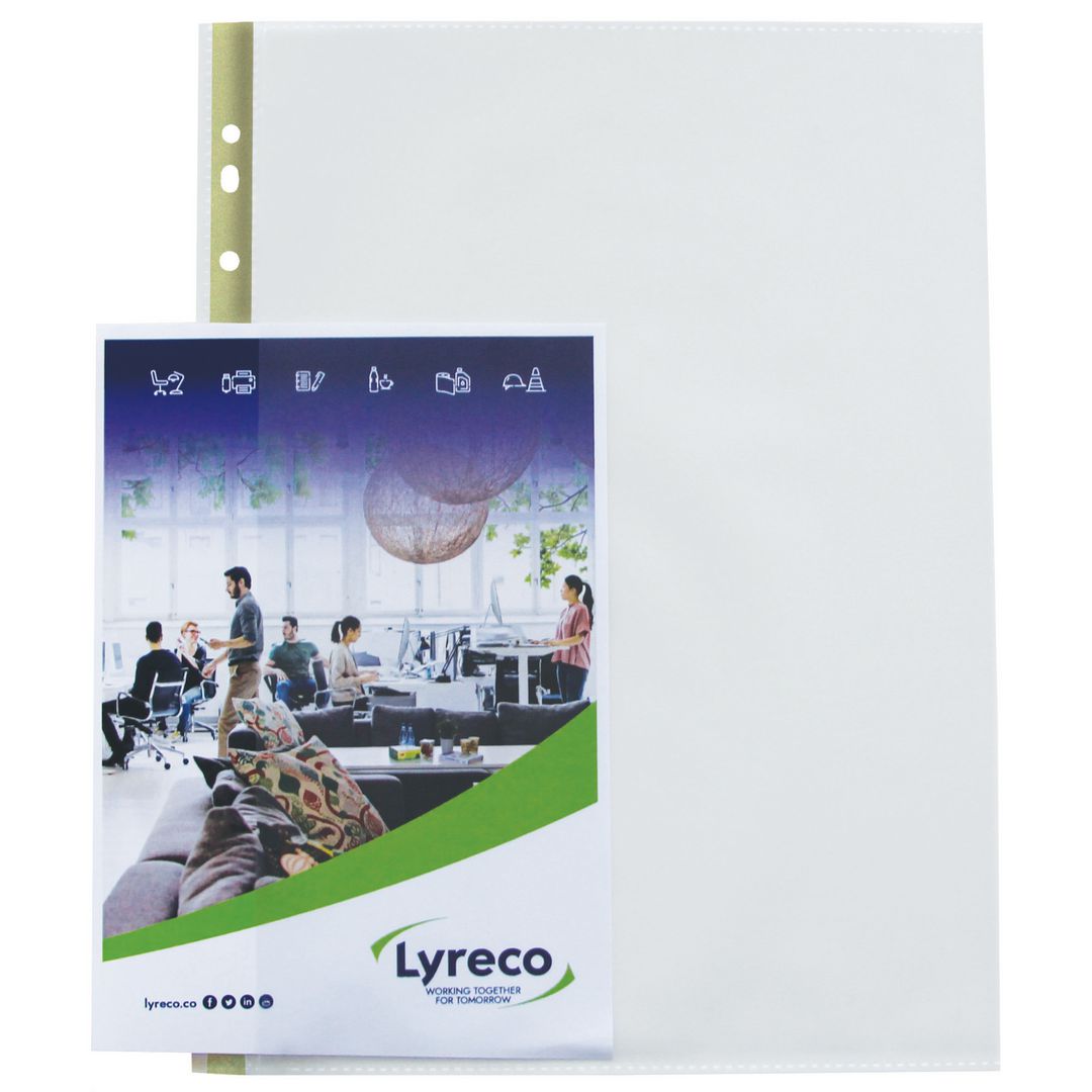 Plastficka Lyreco A4öl 0,08 präg 25/fp