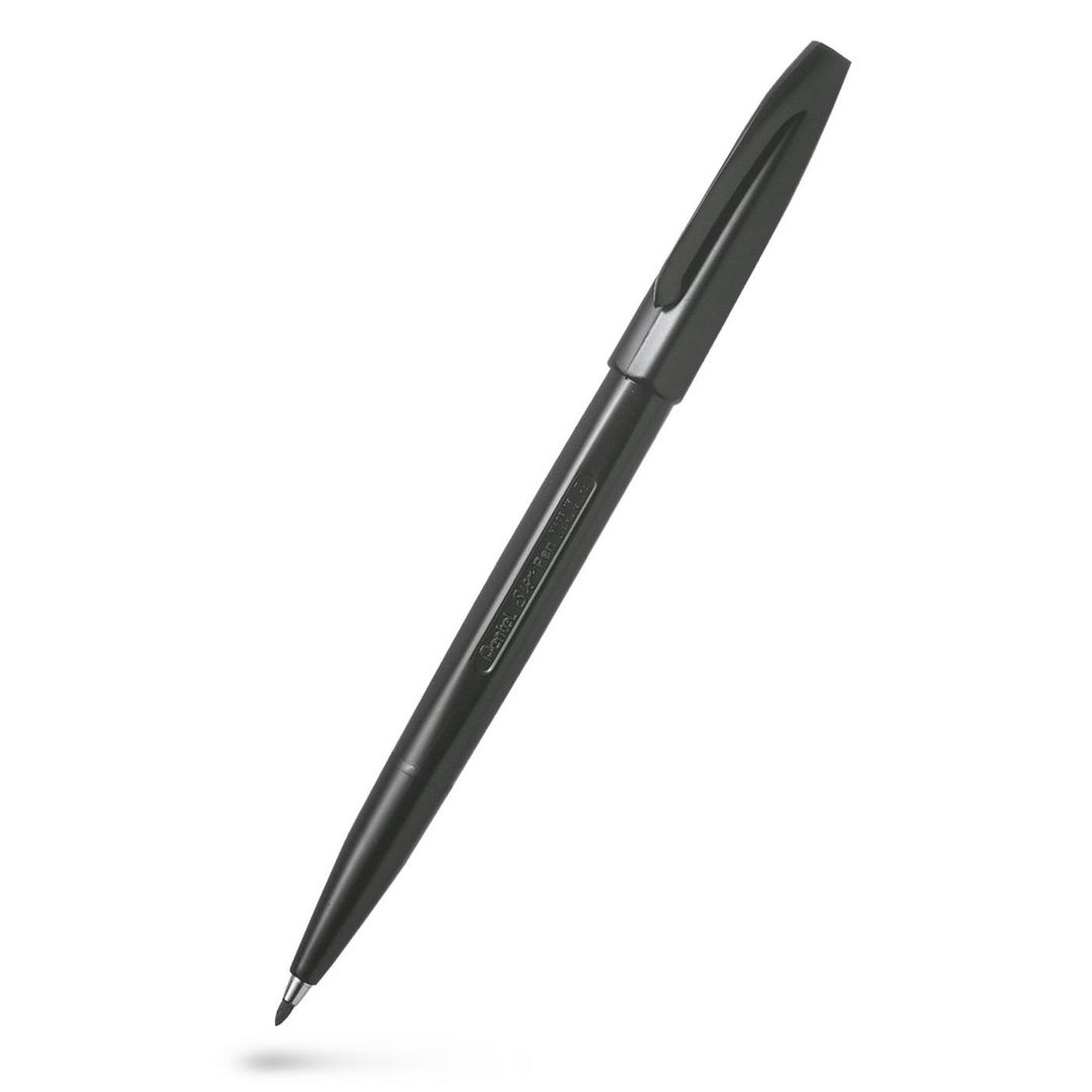 Fiberpenna Pentel Sign Pen svart (12 pack)