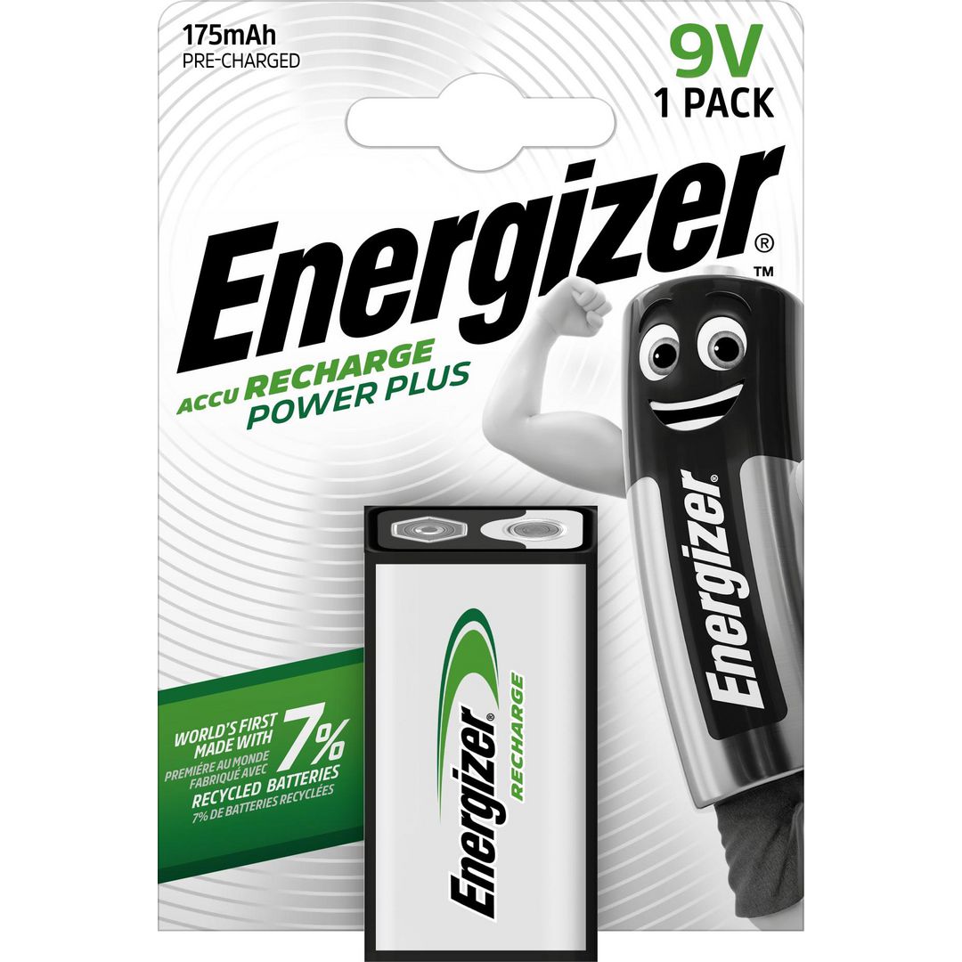Batteri Laddbar Energizer P-P 9V
