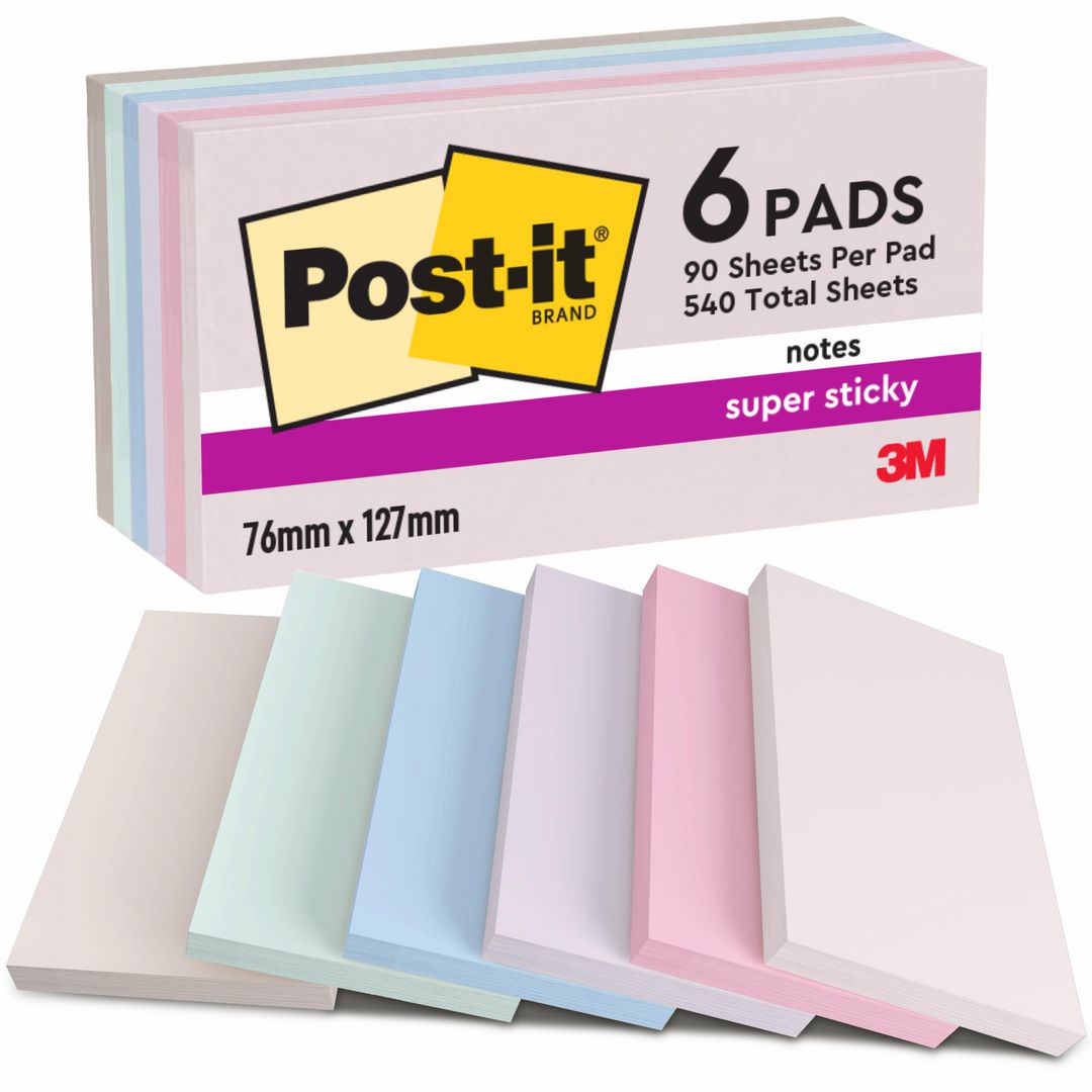 Notes Post-It SS Soulful 76x127 6/fp