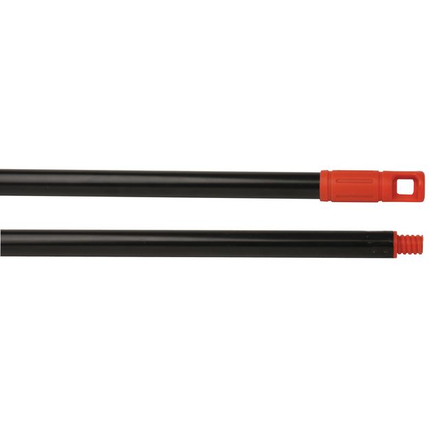 Skaft MAX kantborste 140cm silver/röd