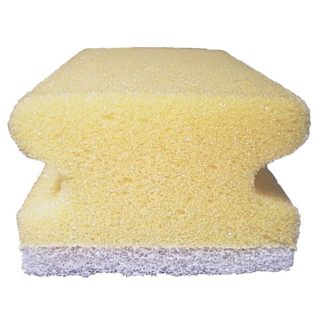 Rengöringssvamp med grepp 7,5x15cm vit