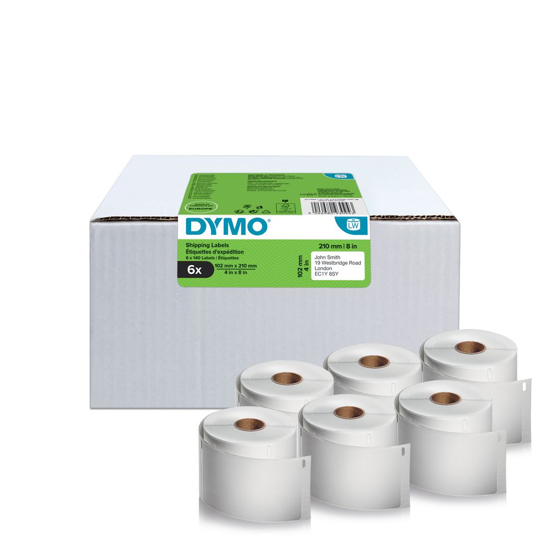 Etikett Dymo LW Frakt 102x210mm 6rl/fp