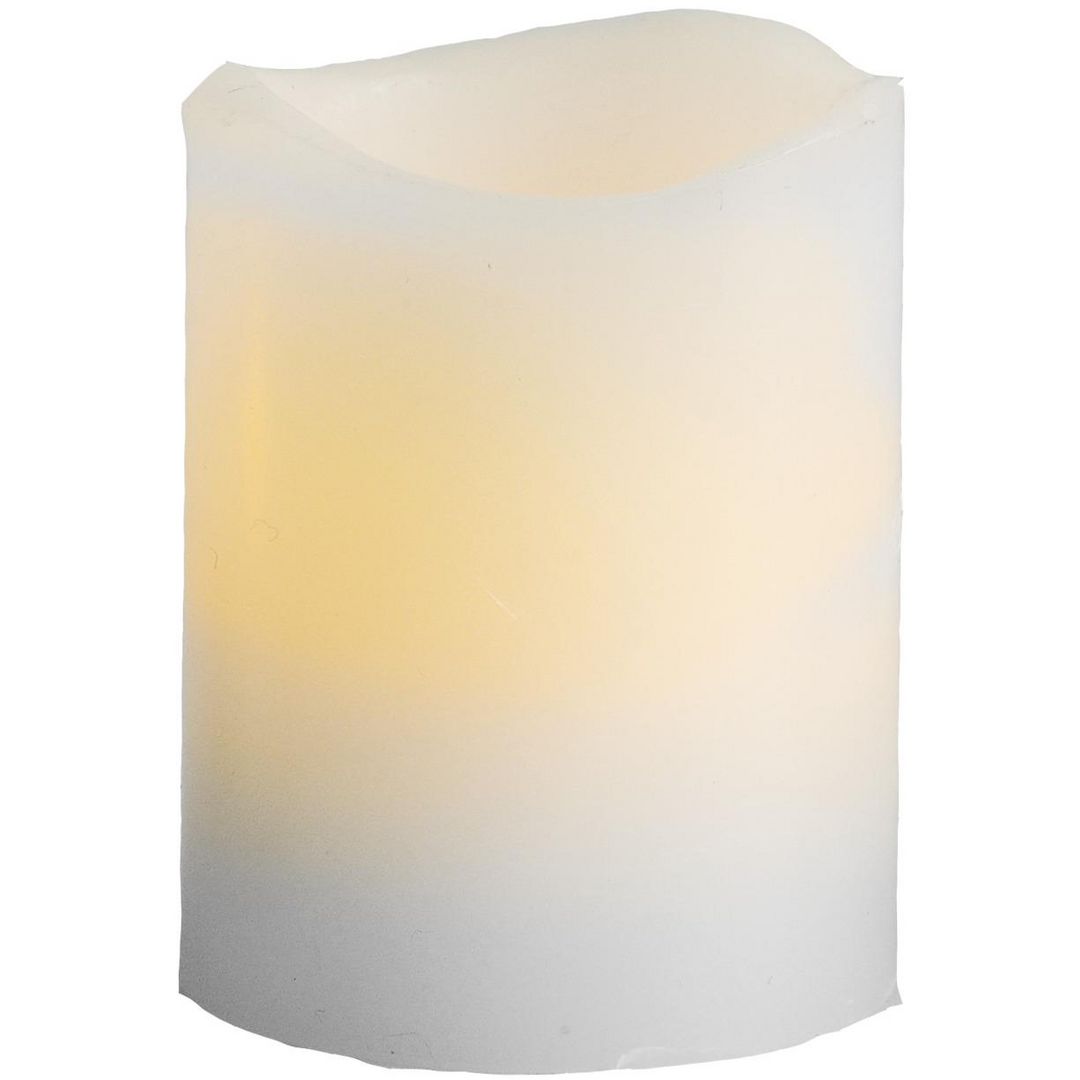 Blockljus STAR T LED May 6cm vit 2/fp