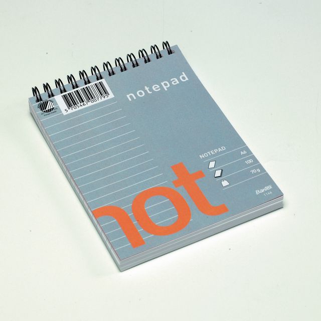 Spiralblock BANTEX A6 lin. spiral/top (10 pack)