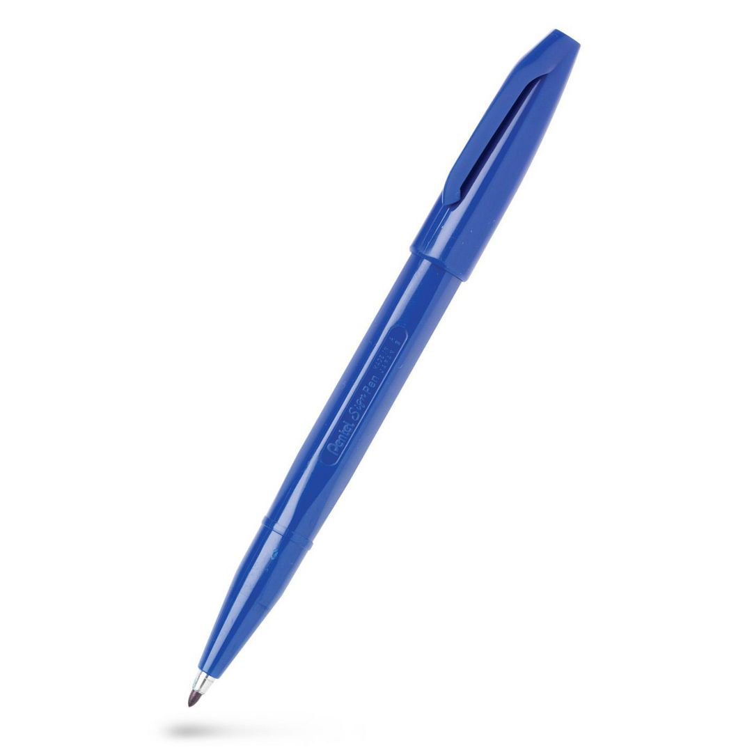 Fiberpenna Pentel Sign Pen blå (12 pack)