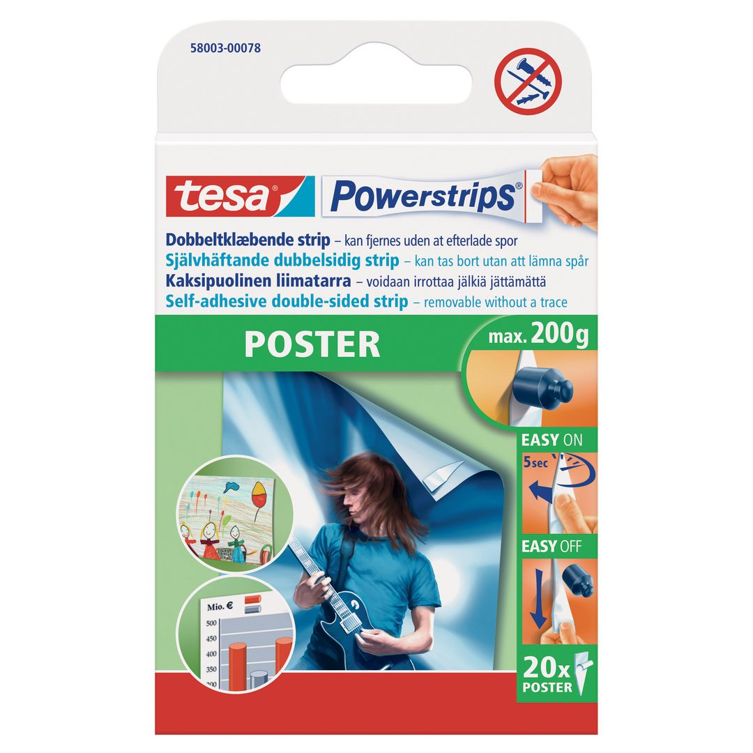 Powerstrips TESA Poster 20/fp