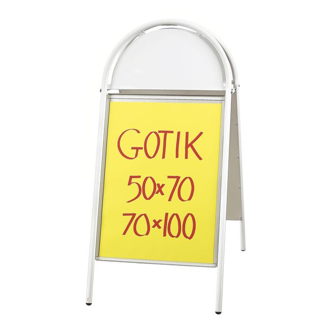 Gatuställ Gotik 70x100cm vit